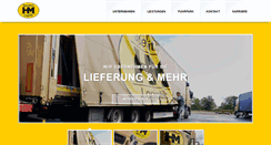 Desktop Screenshot of hm-spedition.de