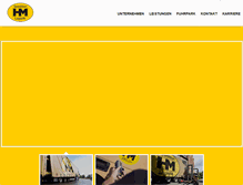 Tablet Screenshot of hm-spedition.de